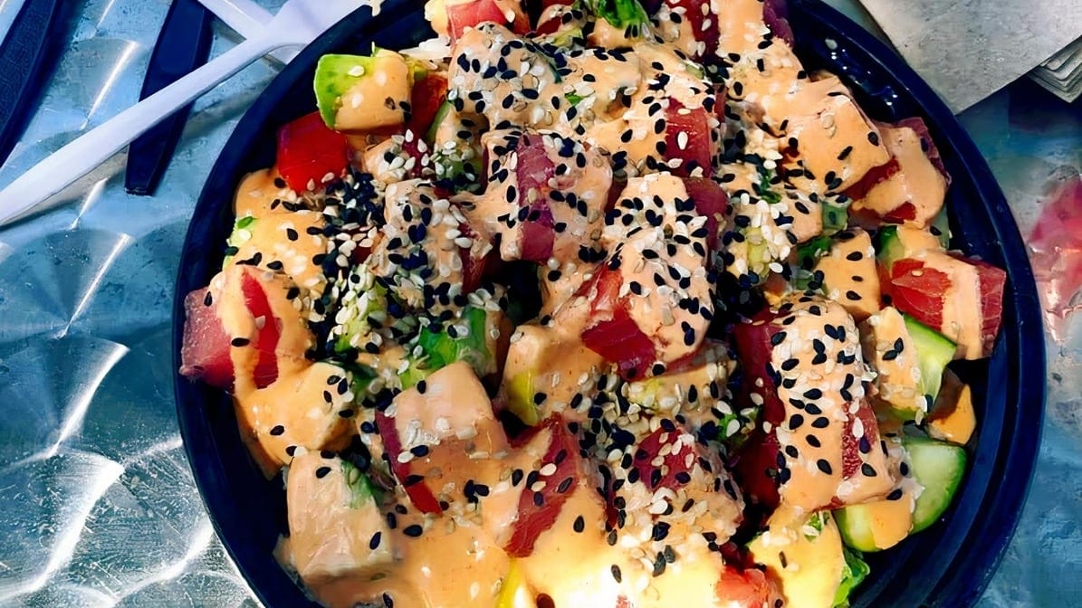 Spicy Aioli Poke Bowl.
