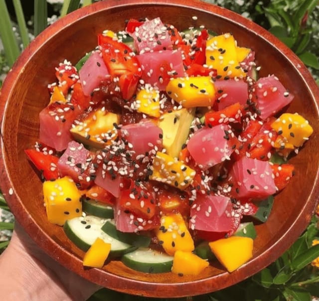 Teriyaki Poke Bowl.