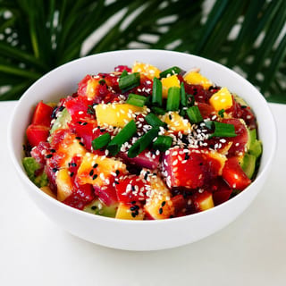 A Frame-Spicy Datil Poke Bowl