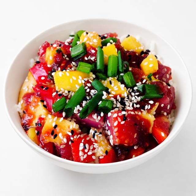 A-Frame Spicy Datil Poke Bowl.