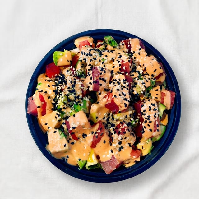 Spicy Aioli Poke Bowl.