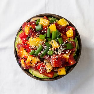 A Frame-Spicy Datil Poke Bowl